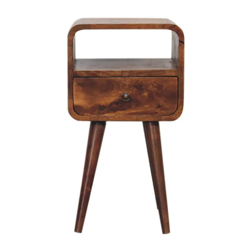 Artisan Furniture Massief Houten Kastanje Nachtkastje