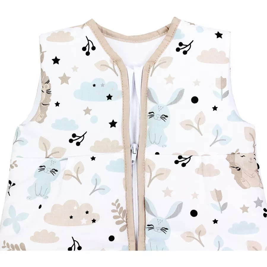 TupTam Baby Ganzjahres Schlafsack Ärmellos Wattiert beige Modell 1
