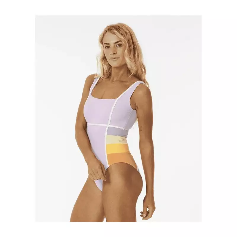 Maillot de bain RIPCURL Sunrise Stripe Good 1 Pc Lilac