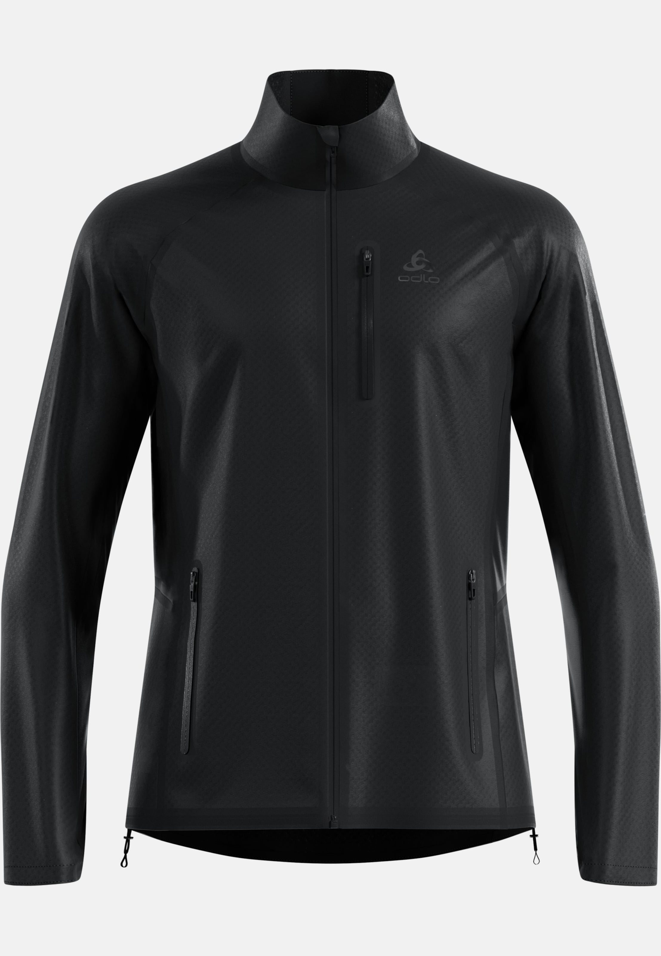 Isolierte und wasserdichte Zeroweight Dual Dry Langlaufjacke in black