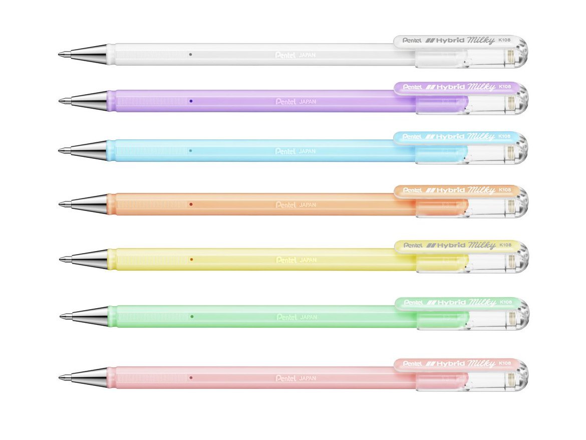 Pentel Gel-Tintenroller Hybrid Milky