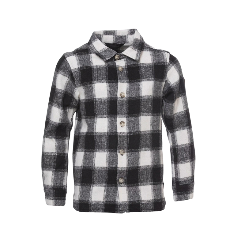 Kinder Wega Fleece Hemd-Jacke black