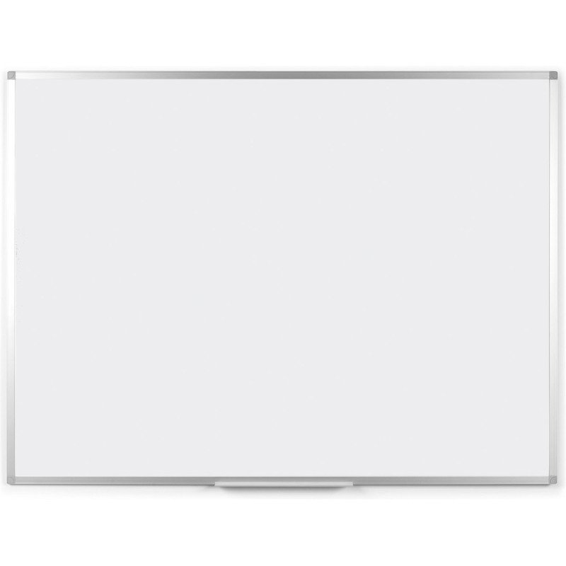 Tableau blanc mélaminé surface non magnétique cadre aluminium150 x 120 cm Bi-Office Ayda