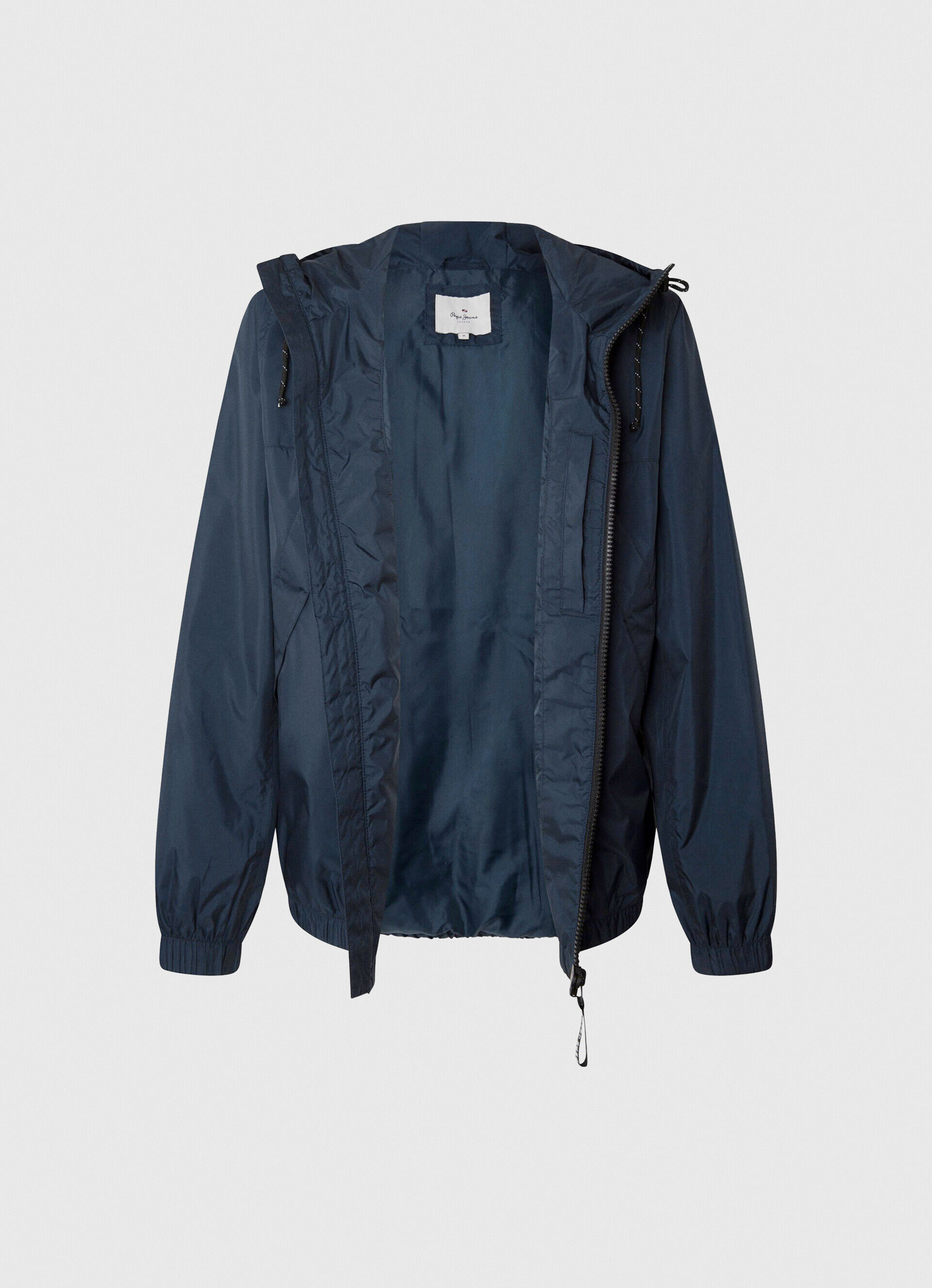Jaqueta corta-vento com capuz - azul dulwich