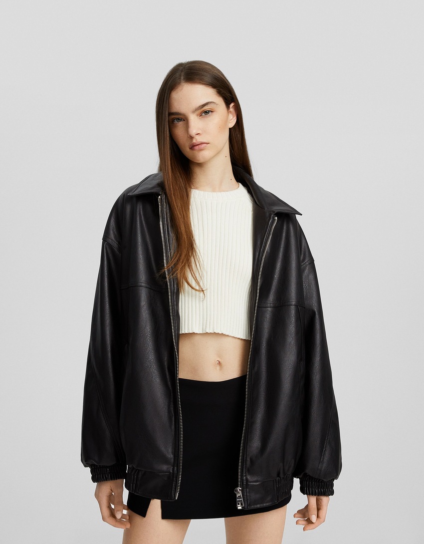 Jaqueta oversized estilo 