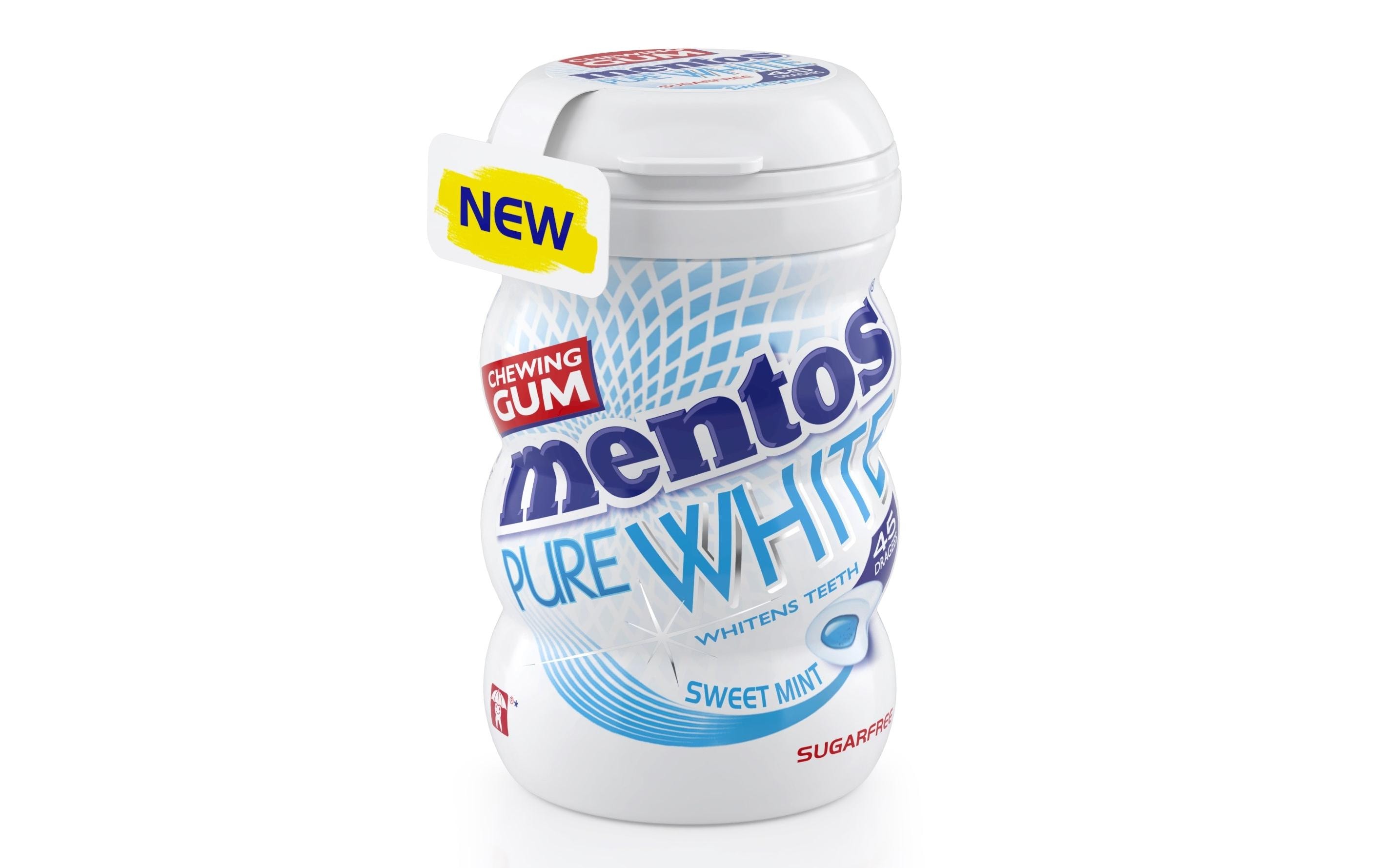 Kaugummi Pure White Sweetmint 90 gKaugummi ohne Zucker