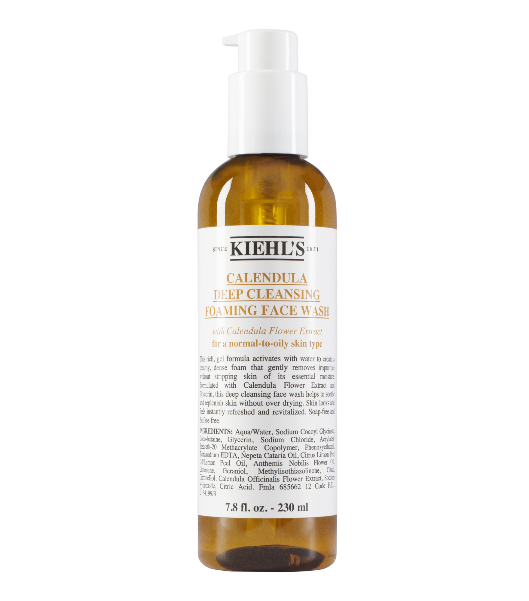 KIEHL'S Calendula Deep Cleansing Foaming Face Wash Fl 230 ml