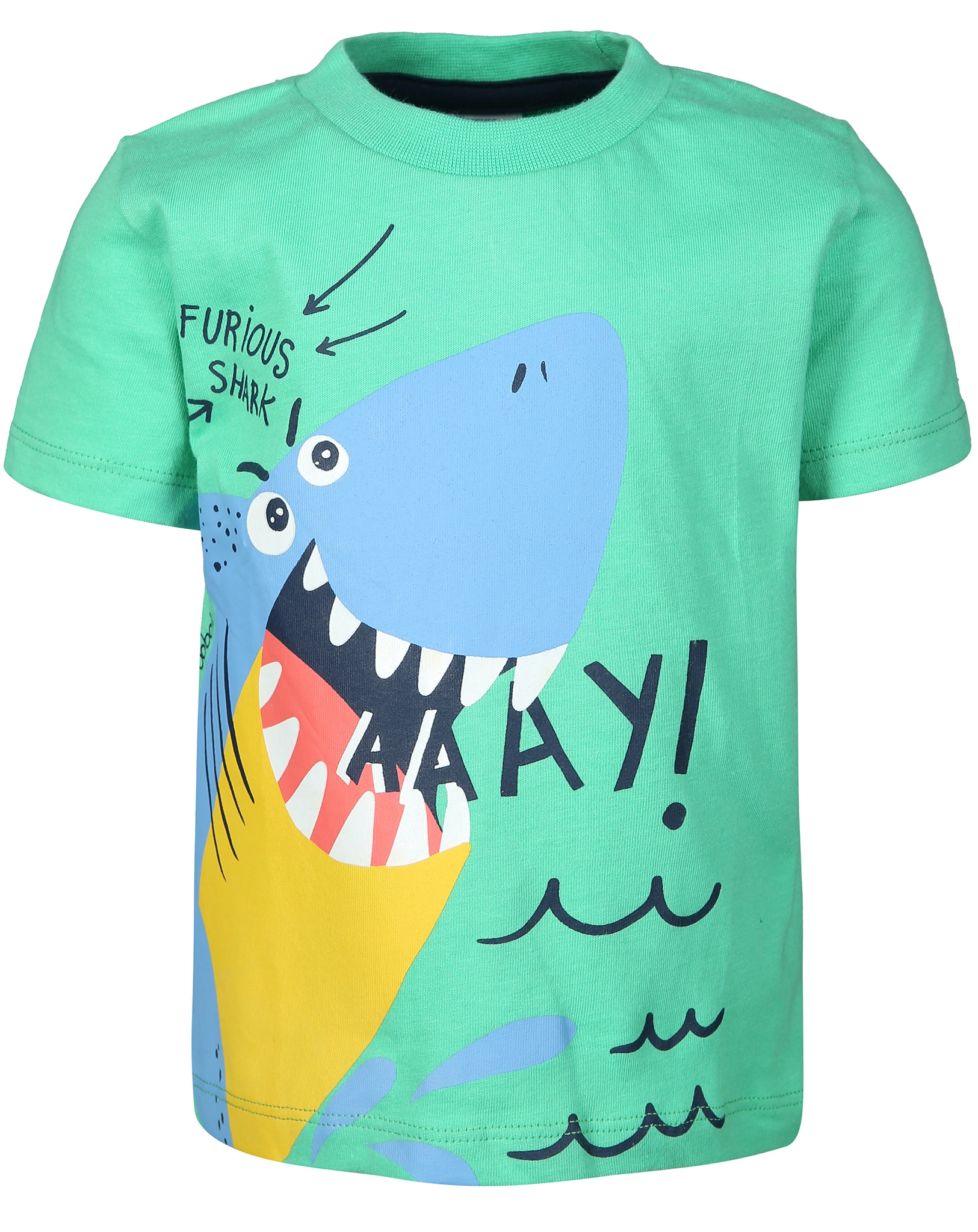 T-Shirt FURIOUS SHARK in minze