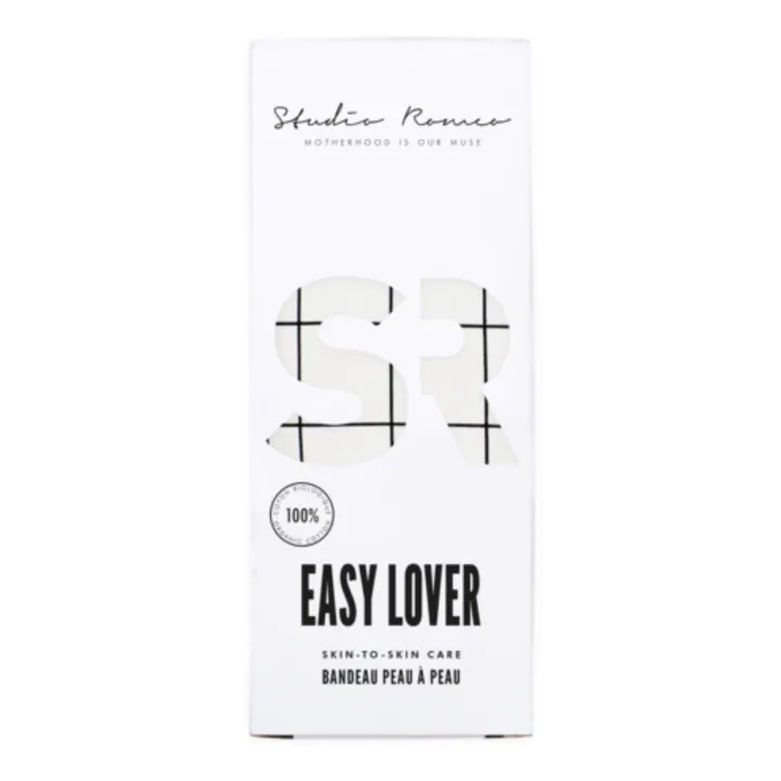 Studio Romeo Bandeau peau à peau en coton bio Easy Lover | Blanc