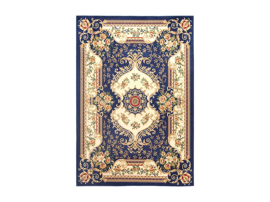 Tapis baroque bleu marine 140 x 200 cm GAZIANTEP