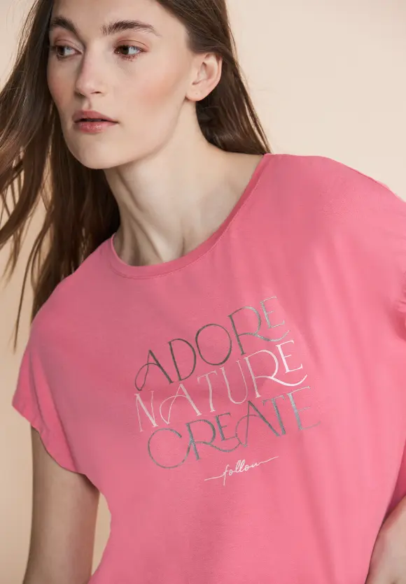 T-Shirt mit Wording - legend rose