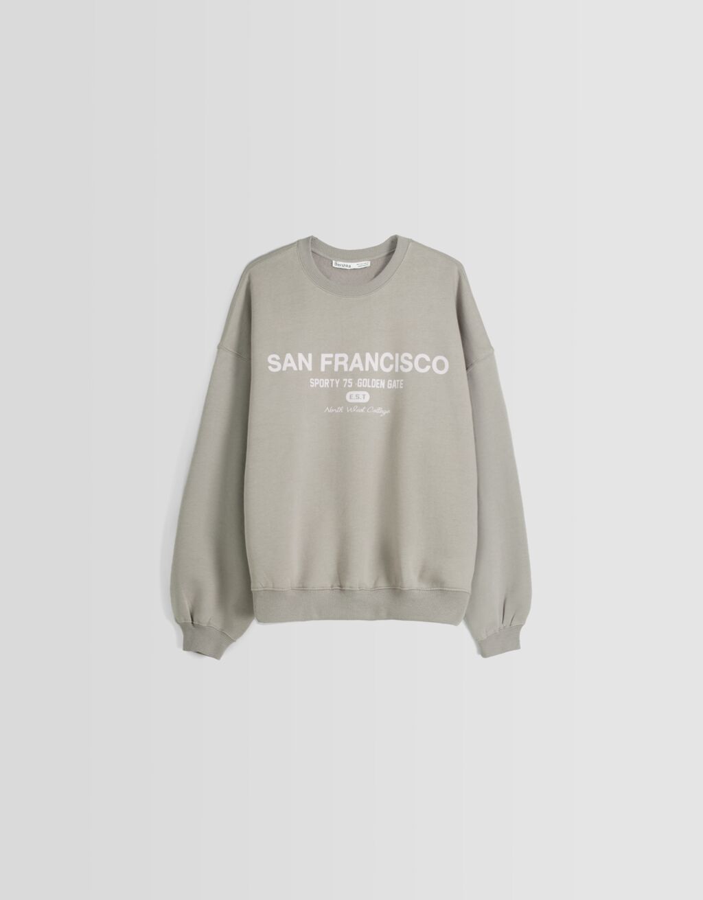 Moletom estampado oversized