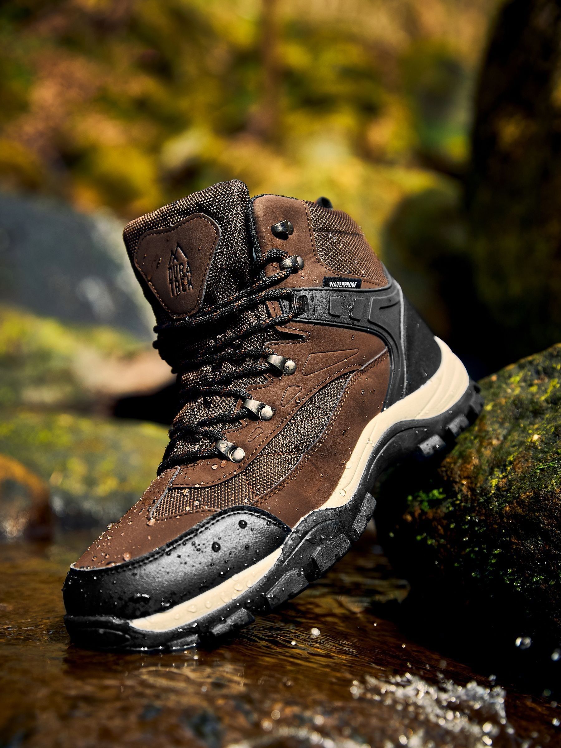 Bruin - Waterbestendige wandelschoenen