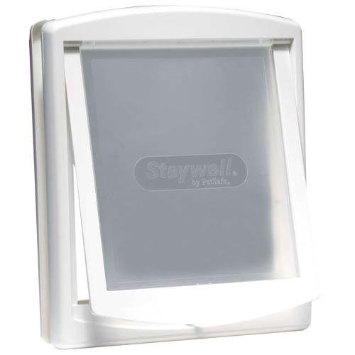 Extensor de porta Staywell para portas pequenas, para cães e gatos. Adequado para portas com espessura máxima de 50 mm.
