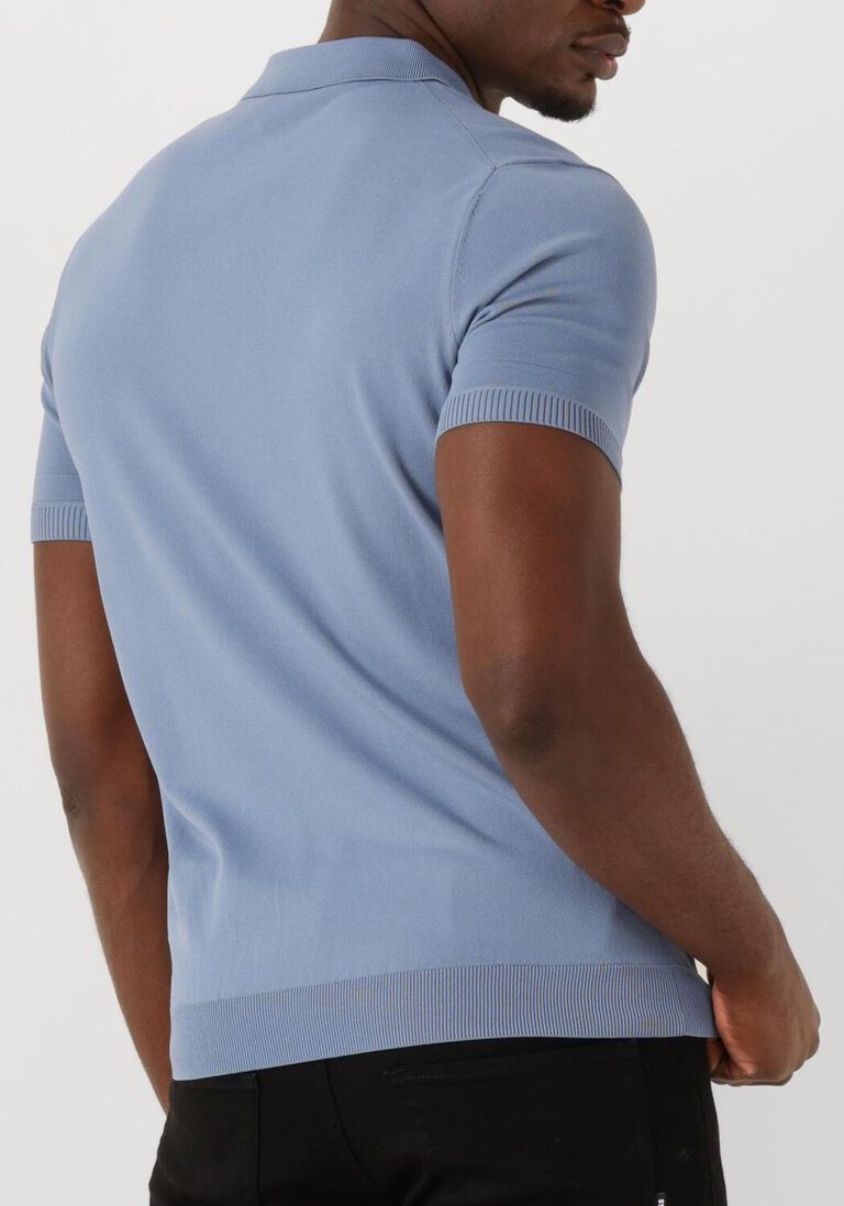 lichtblauwe genti polo polo button ss k2046-1260