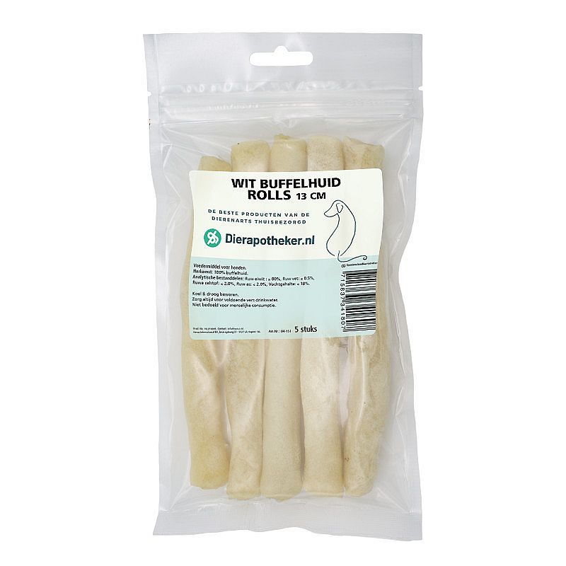 Buffelhuid Rolls Dierapotheker.nl 8 stuks