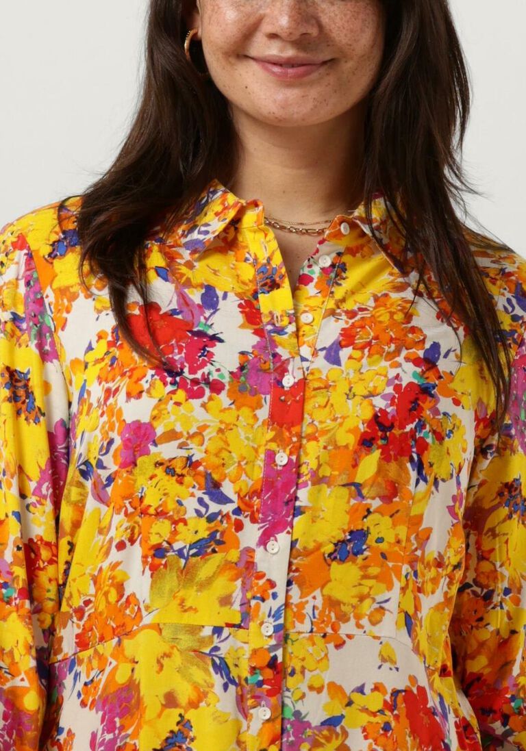 Y.A.S. gele y.a.s. maxi jurk yassavanna long shirt dress