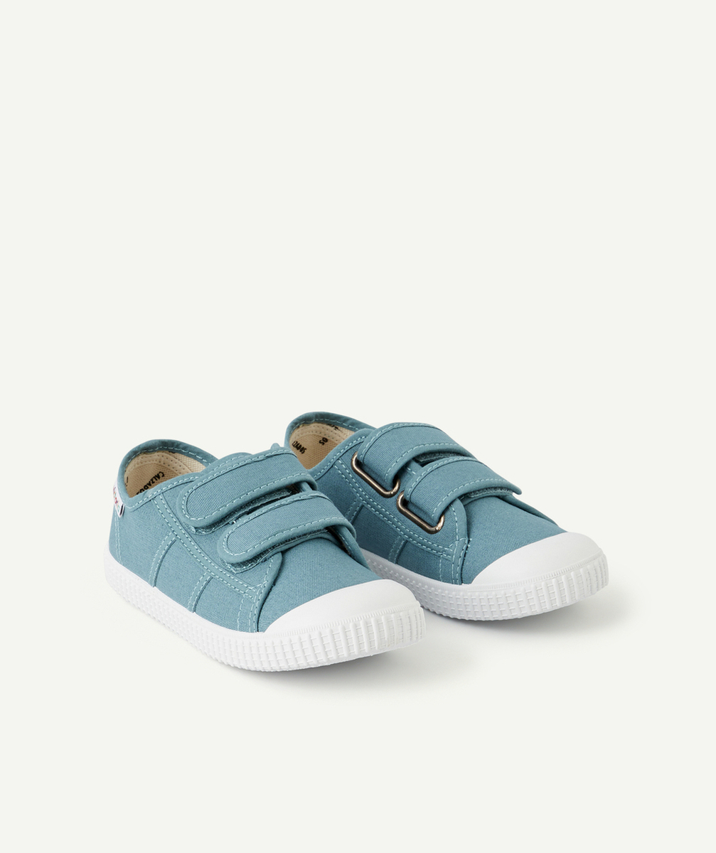 VICTORIABASKETS EN TOILE BLEU AVEC DOUBLE SCRATCH