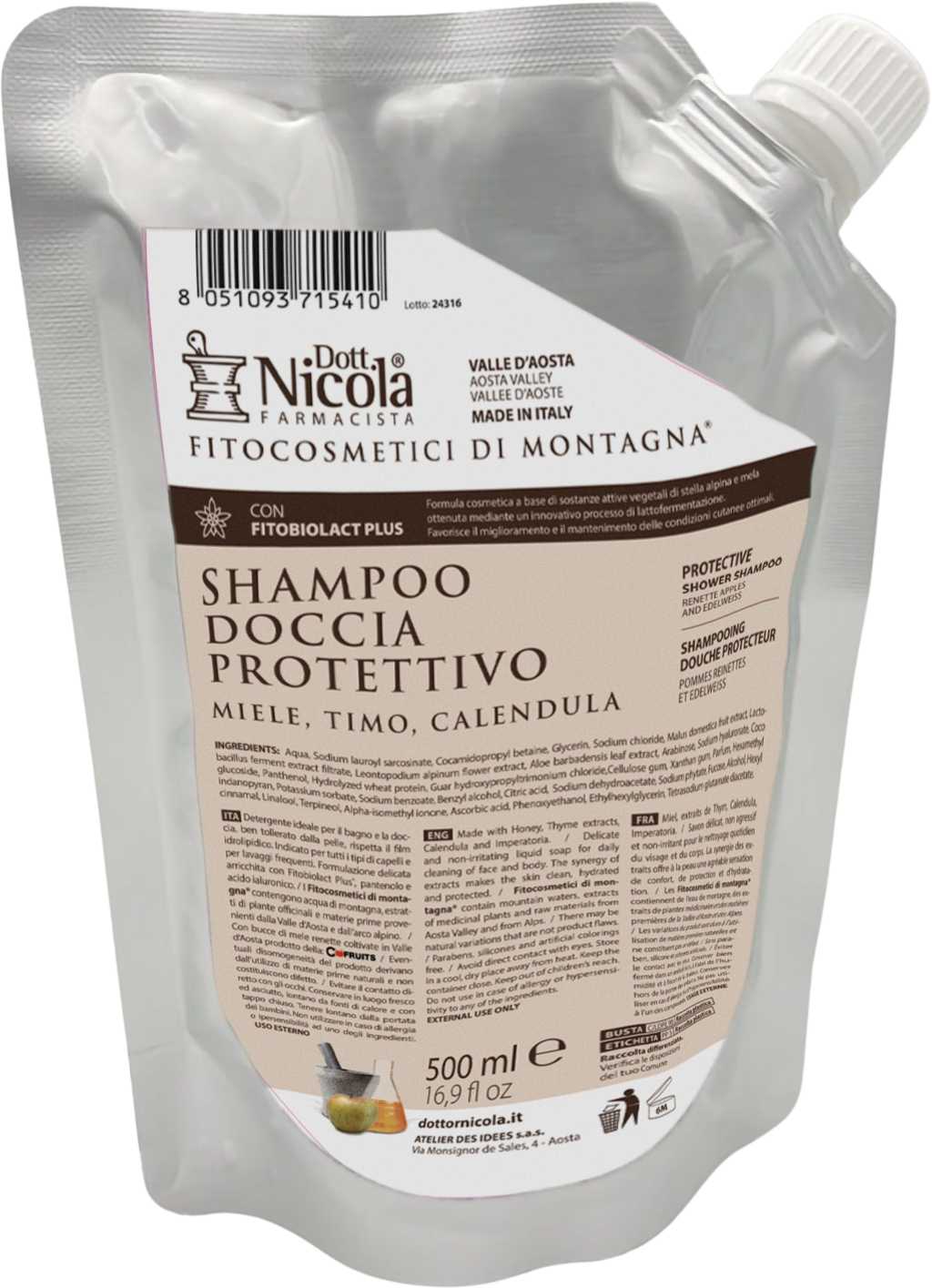 Dott.Nicola Farmacista  Shampoo Renette, 500 ml