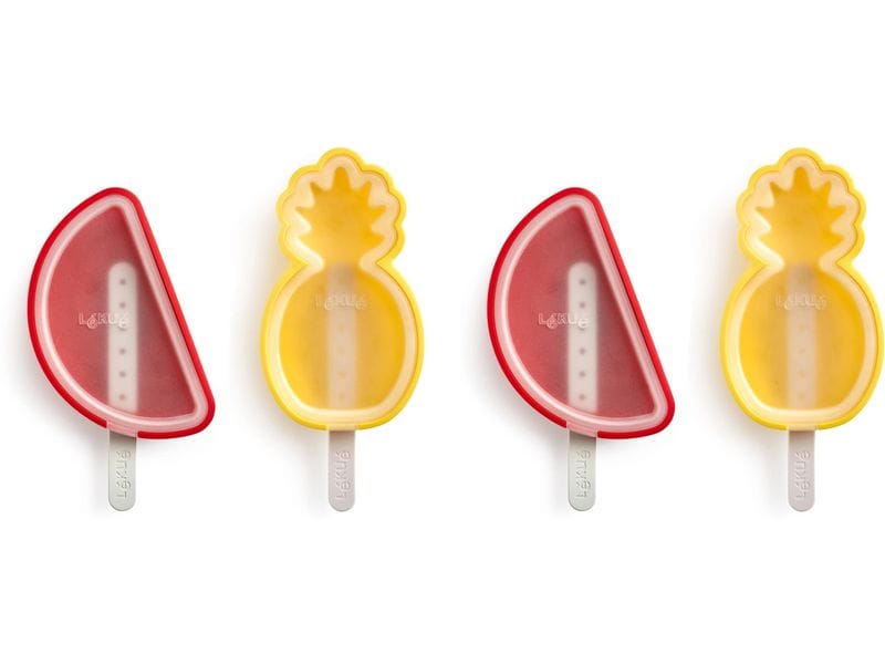 Lékué Glaceform Tropic, Silikon, 4er Set Set zur Herstellung von hausgemachtem Eis