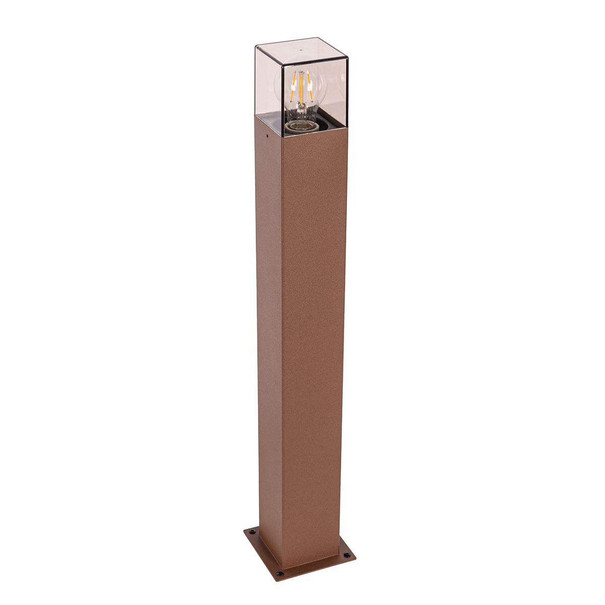 Industriële staande buitenlamp roestbruin 70 cm IP44 - Denmark