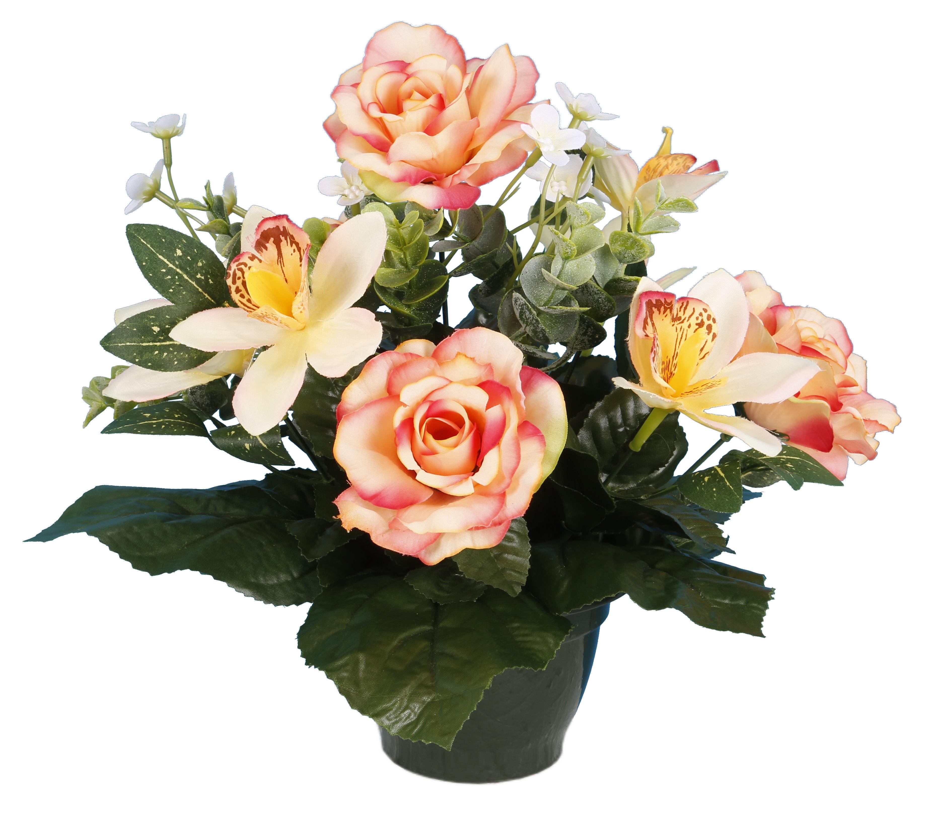 POT ROSES ORCHIDEES