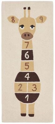 OYOY Giraffe Hopscotch Leketeppe, Yellow