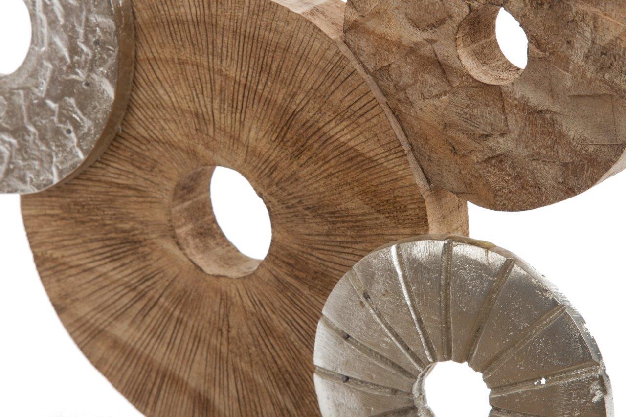 Dekoaufsteller MANDAURI - Massivholz - 62,5 cm