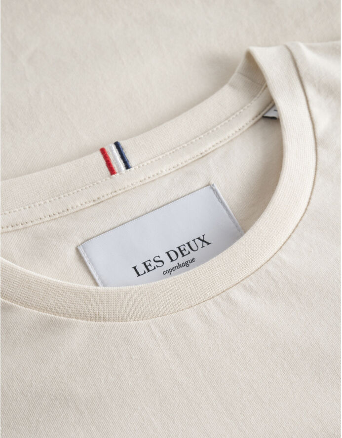 Les Deux Nørregaard T-Shirt Ivory/orange