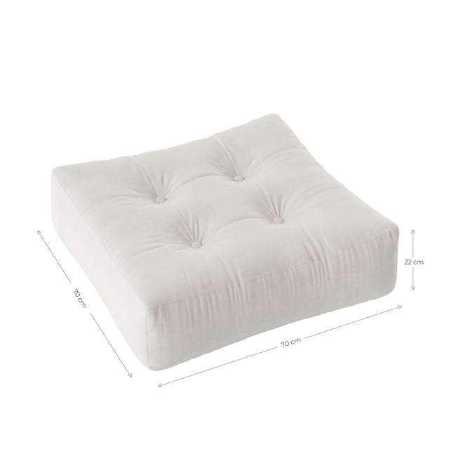 Karup Design Pouf »MORE POUF OUT™ Made in Europe, mehrere Farben, vielseitig einsetzbar« (B/H/T ca: 70x70x22cm,  flexible Sitzgelegenheit, schmutz- und wasserabweisend, outdoor