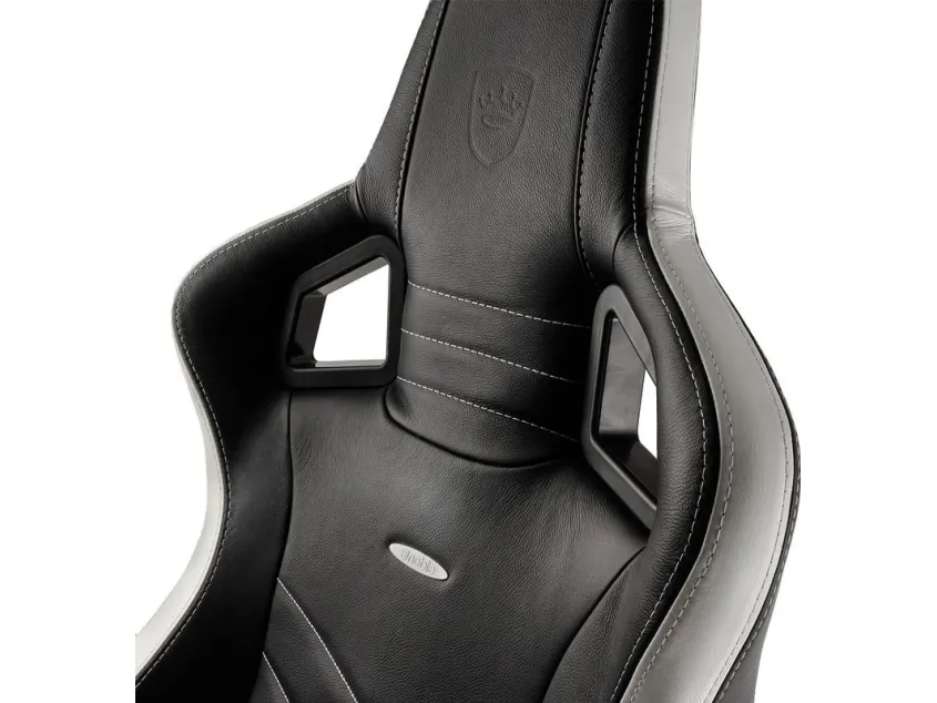 noblechairs EPIC Ægte læder Gaming Stol- Sort/hvid/rød