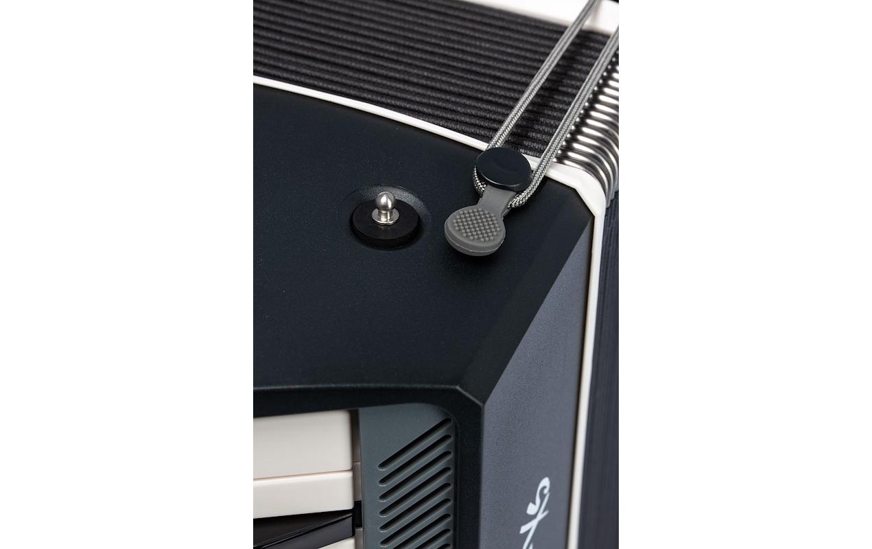 Akkordeon XS Adult – Piano<br>Grau-weisses Erwachsenen-Pianoakkordeon