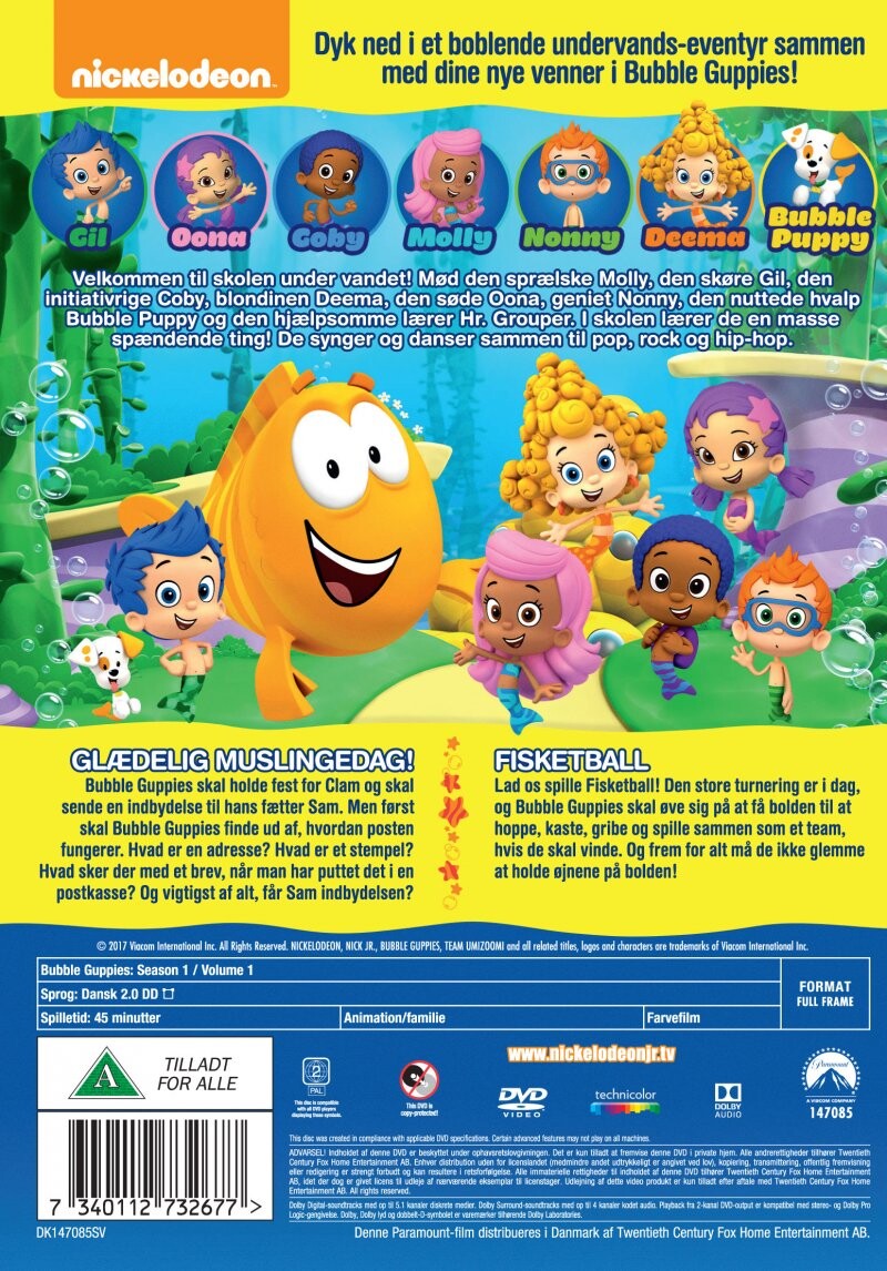 Bubble Guppies - Sæson 1 - Vol. 1 - DVD