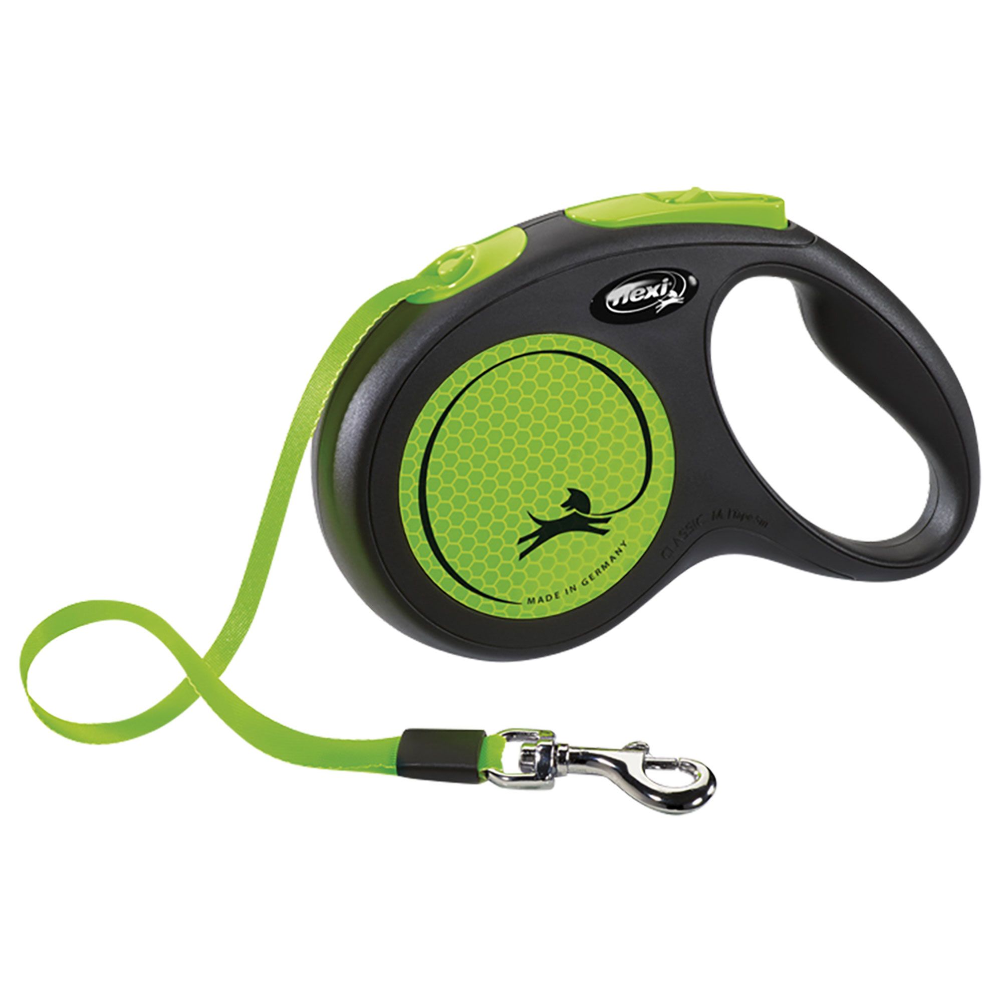 Flexi® New Neon 5 m / 25 kg - mit Gurt - geeignet für Hunde bis 25 kg