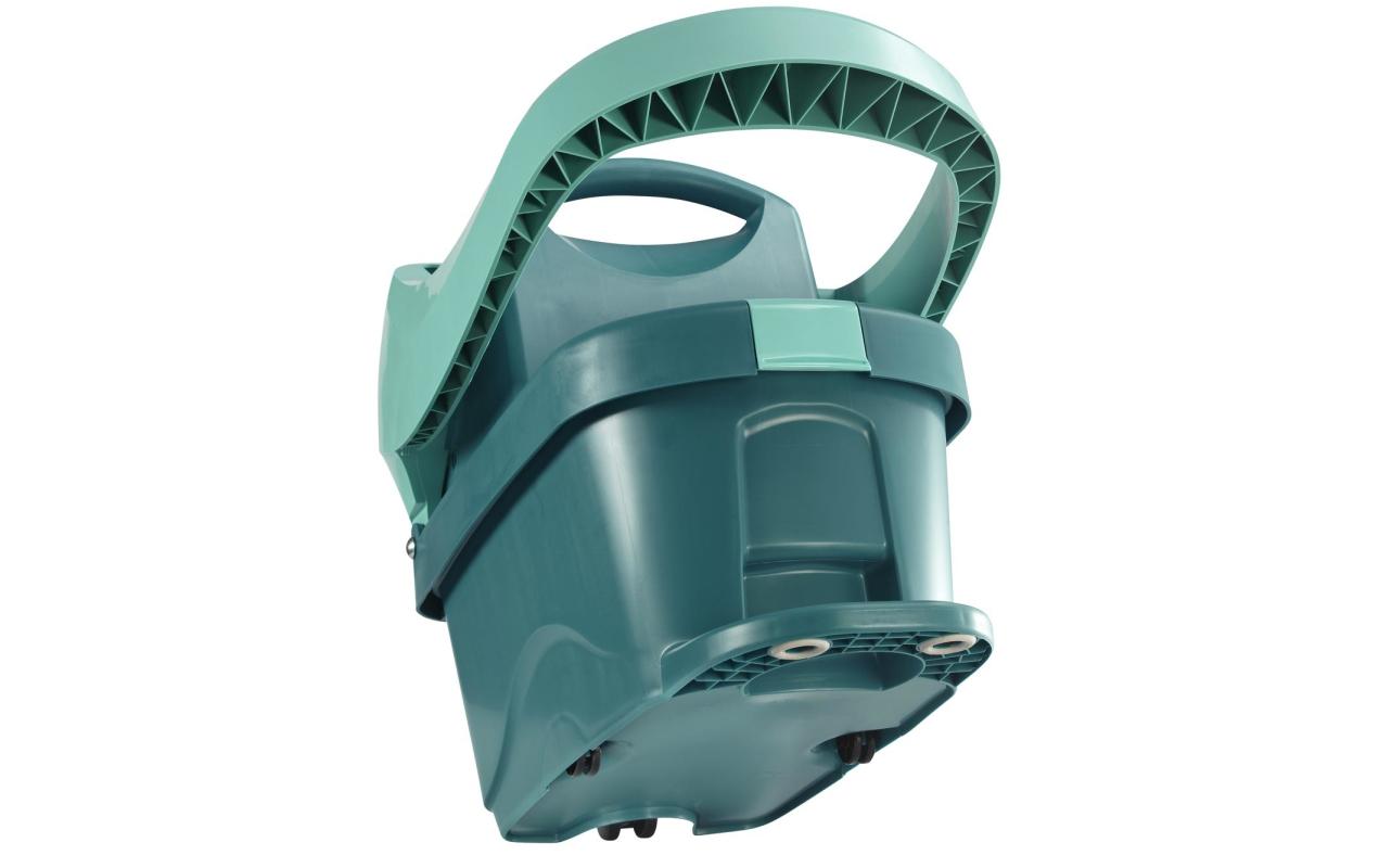 Wischtuchpresse Profi XL 8 l, mit Rollen, TürkisSolide Wischtuchpresse mit Fussbedienung