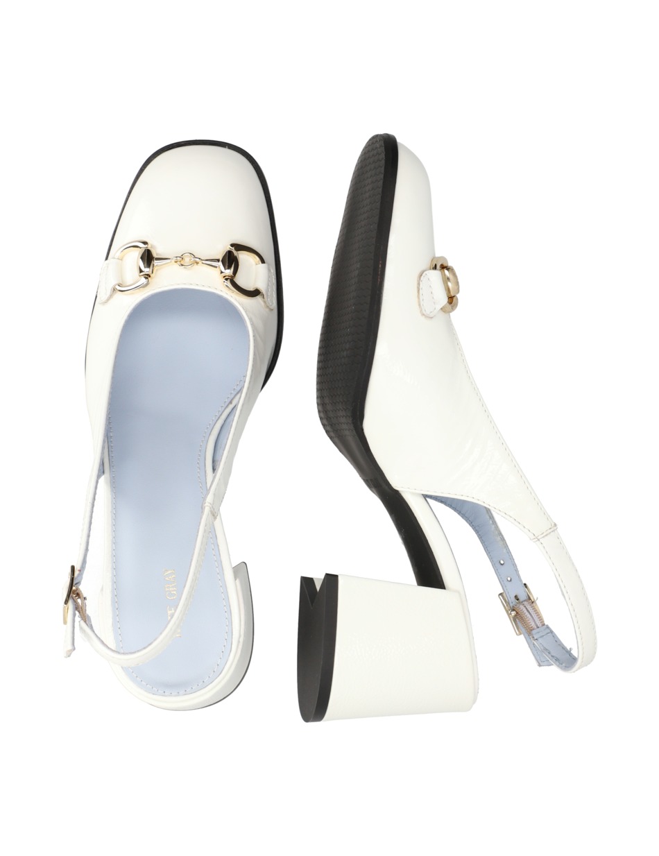 Lackleder Slingpumps