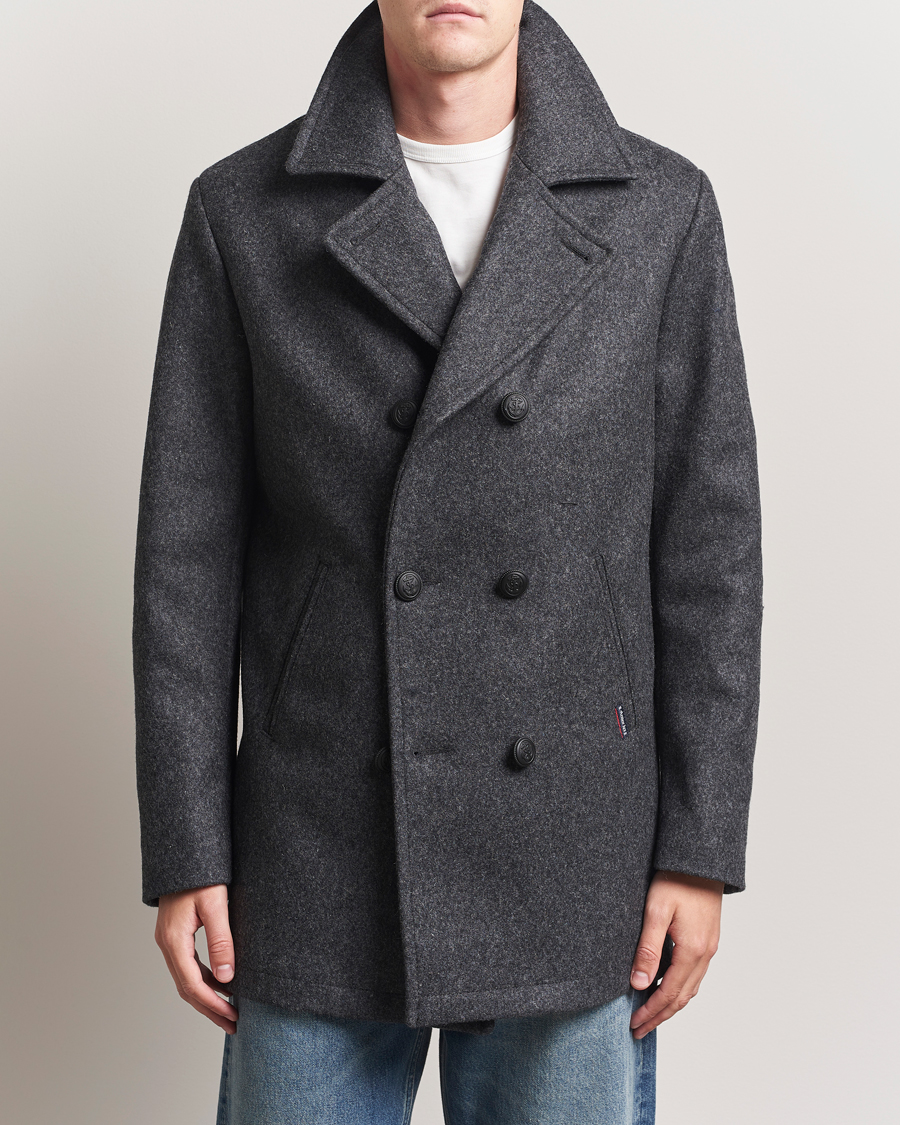 Armor-lux Kermor Wool Peacoat Grey Melange
