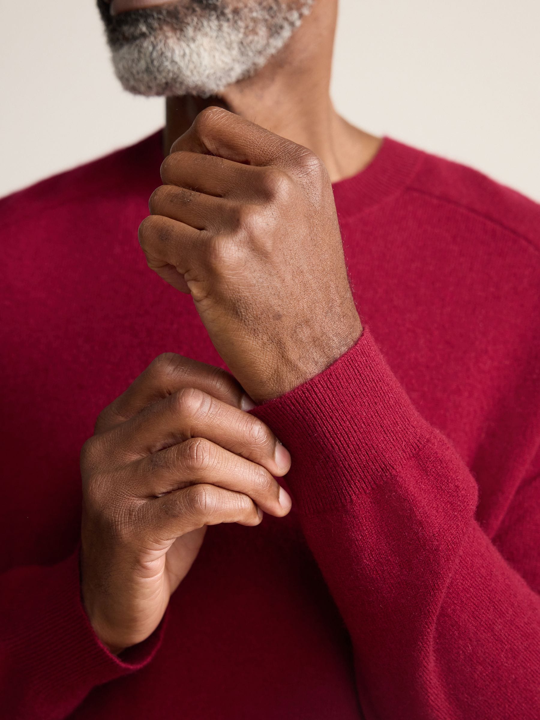 Rood - Regular Fit Signature 100% Cashmere Crew Neck Jumper