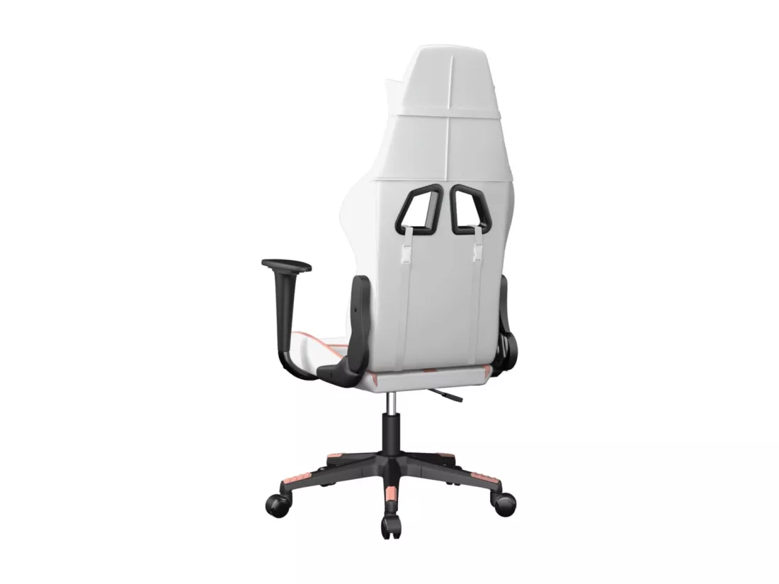 Chaise de jeu de massage Blanc et rose Similicuir