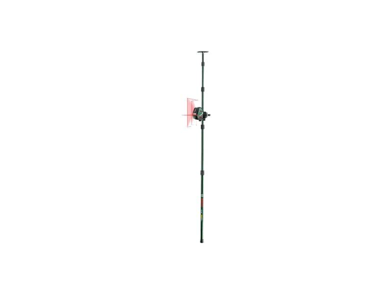 Bosch Kreuzlinien-Laser Universal Level 3 Maxi-Set Handlicher, anpassungsfähiger Laser-Entfernungsmesser mit drei nützlichen Aufsätzen