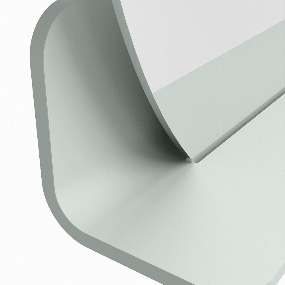 Mondiaz Spot spiegel rond Ø70cm met planchet greey