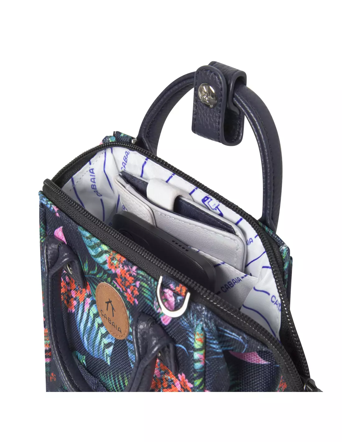 CABAIA NANO ALL OVER RECYCLED OXFORD PRINTED ORAN - Sacs & maroquinerie ORAN