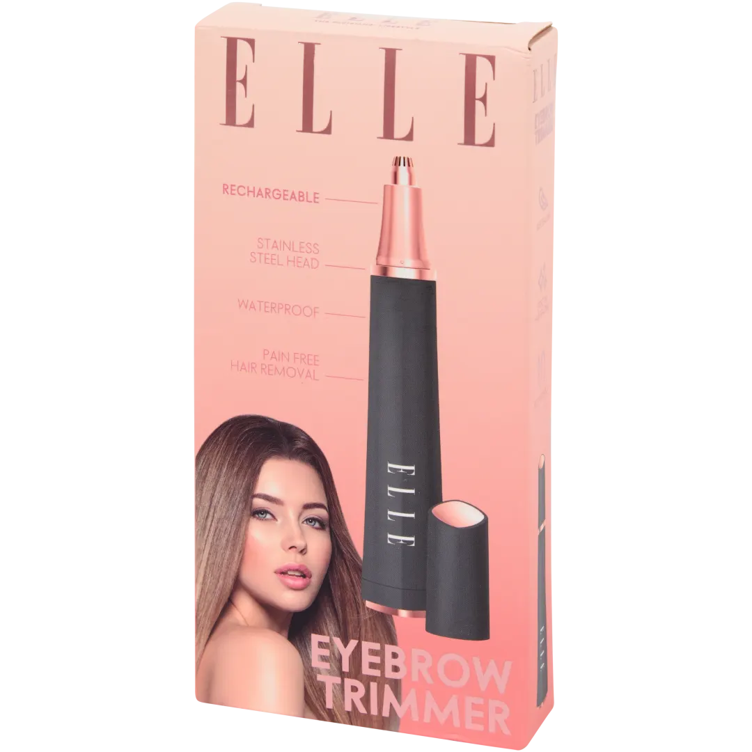 ELLE wenkbrauwtrimmer 3-delig | 3,7 volt