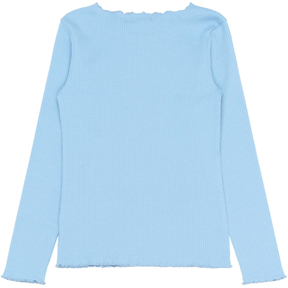 Køb The New Forever Blue Tnrya L_S Rib Tee