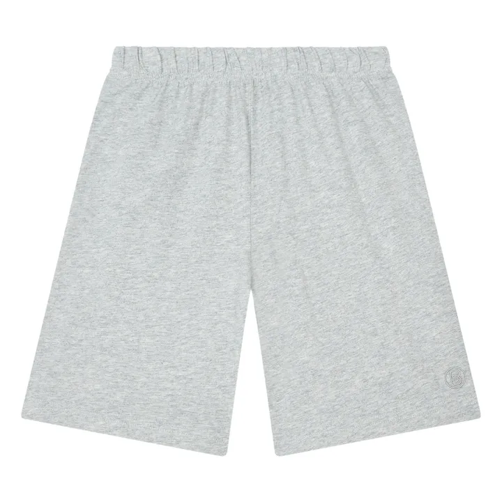 SMALLABLE BASICS Short Garçon Coton Bio | Gris chiné