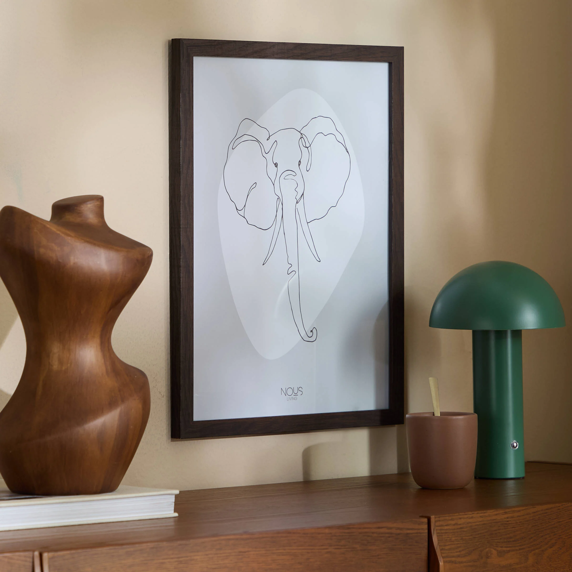 NOUS Living fotolijst Sam walnoot  (30x40 cm)