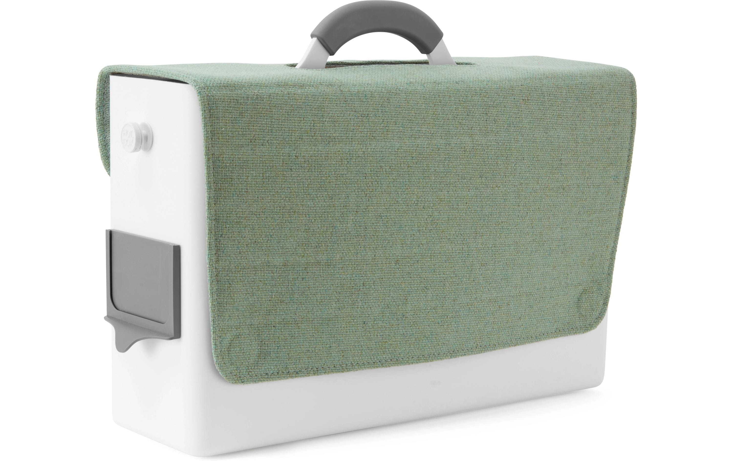 Cover Flax Greenwich zu Hotbox 2, GrünIndividuelle Stoffabdeckung aus Naturfasern