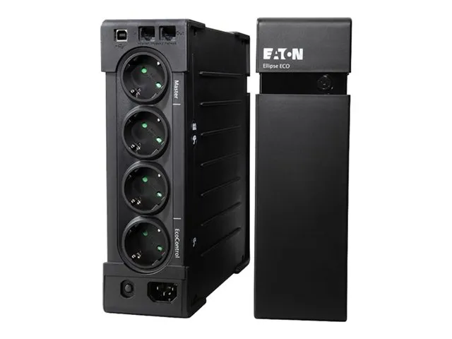 Eaton Ellipse ECO 1200 USB DIN - UPS (stativ-monterbar / ekstern) - AC 230 V - 750 Watt - 1200 VA - USB - output-stikforbindelser: 8 - 2U - 19