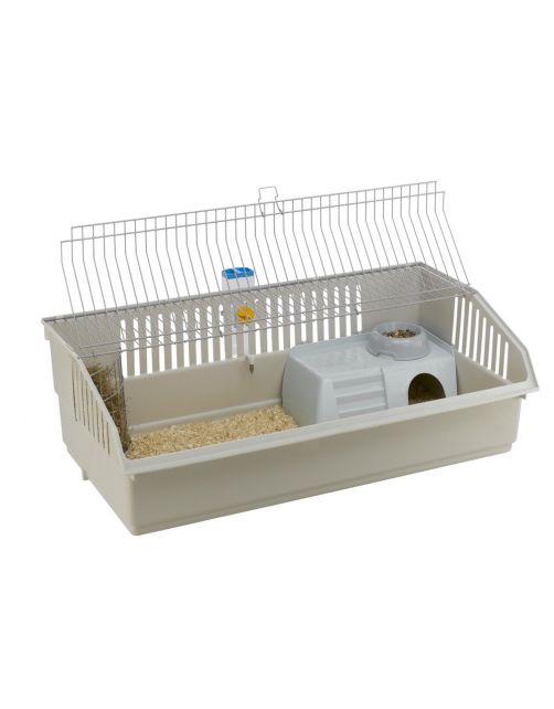 Ferplast Knaagdierkooi Cavie 100 Deluxe - Dierenverblijf - 101.5x53x33.5 cm Assorti