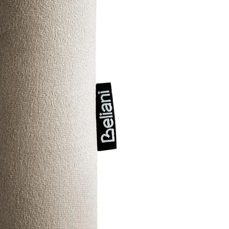 LARVIK II - Fauteuil - Taupe - Fluweel